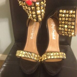 Jeffrey Campbell studded heels. Jeffrey Campbell studded heels.