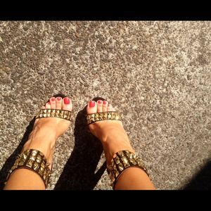 Jeffrey Campbell studded heels. Jeffrey Campbell studded heels.