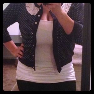 Dark blue polka-a-dot sweater Dark blue polka-a-dot sweater