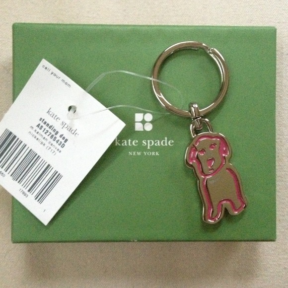 kate spade Kate Spade Standing Dog Keychain NWT & Box from kleinlori