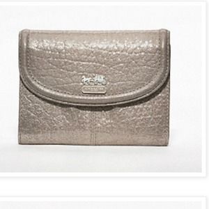 Coach Madison metallic leather medium wallet Coach Madison metallic leather medium wallet