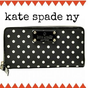 Kate Spade Nylon Polka Dot Zip Around Wallet Kate Spade Nylon Polka Dot Zip Around Wallet
