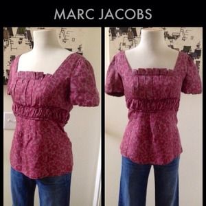 Marc Jacobs Silk Patterned Top Marc Jacobs Silk Patterned Top