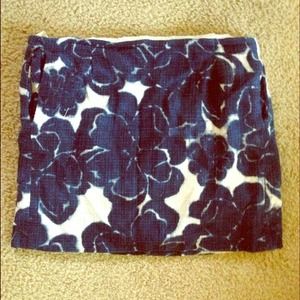 J Crew floral knit skirt size 4 J Crew floral knit skirt size 4