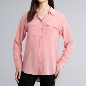 Equipment Signature Blouse in Candied Apricot M Equipment Signature Blouse in Candied Apricot M