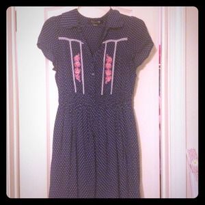 Blue Polk-a-dot dress Blue Polk-a-dot dress