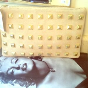 Gold studded clutch Gold studded clutch
