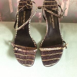 Emporio Armani Giraffe Strappy Sandals Emporio Armani Giraffe Strappy Sandals
