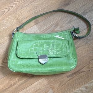 Gorgeous Liz Claiborne Green Croc Purse Gorgeous Liz Claiborne Green Croc Purse