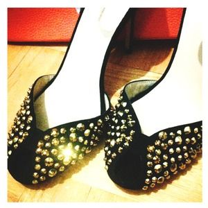 ļļHOST PICKļļZara studded suede heels ļļHOST PICKļļZara studded suede heels