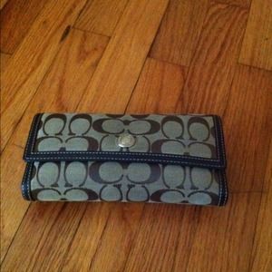 Coach checkbook wallet Coach checkbook wallet