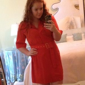 ✨REDUCED✨ NWOT Orange DVF Military Inspired Dress ✨REDUCED✨ NWOT Orange DVF Military Inspired Dress