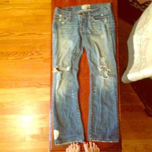 Abercrombie and Fitch size 2 distressed jeans Abercrombie and Fitch size 2 distressed jeans
