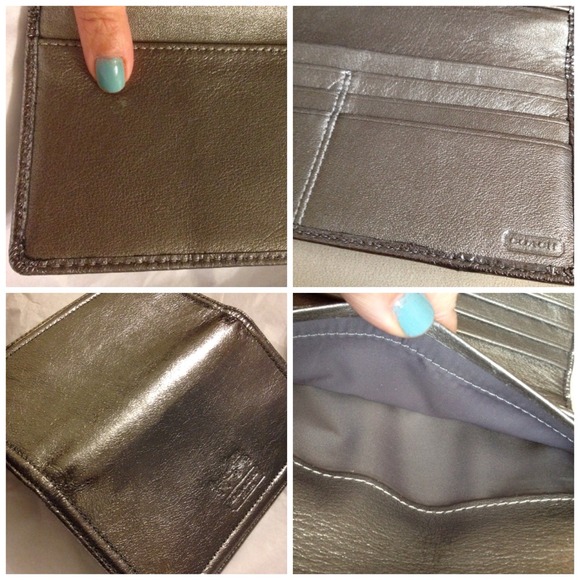 Coach Clutches & Wallets - Coach Metallic Checkbook Wallet 4 Coach Clutches & Wallets - Coach Metallic Checkbook Wallet 4