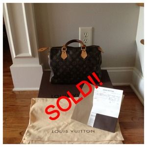 Authentic Louis Vuitton Speedy 30 with dust bag! Authentic Louis Vuitton Speedy 30 with dust bag!