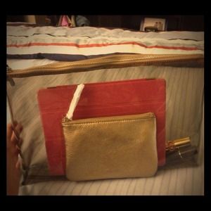 Clear Vinyl Oversized Clutch Clear Vinyl Oversized Clutch