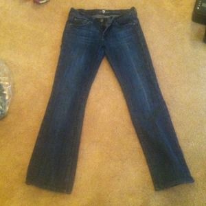 7 For All Mankind boot cut jeans. 7 For All Mankind boot cut jeans.