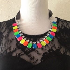 Neon Statement Necklace Neon Statement Necklace