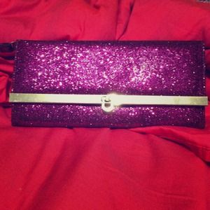 ⚡ FLASH SALE ⚡Purple sparkly glitter clutch ⚡ FLASH SALE ⚡Purple sparkly glitter clutch