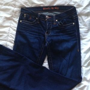 NEVER WORN DARK BLUE JEANS NEVER WORN DARK BLUE JEANS