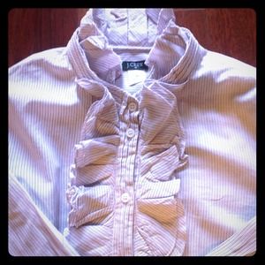 ❌Bundle❌Jcrew ruffle button down shirt ❌Bundle❌Jcrew ruffle button down shirt