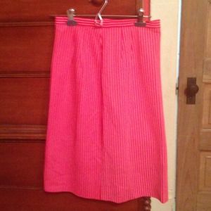 Vintage retro red striped pencil skirt Vintage retro red striped pencil skirt
