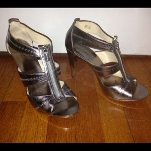 Michael Kors Silver Heels Michael Kors Silver Heels