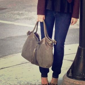 Foley + Corinna sage green 'Suede City' bag Foley + Corinna sage green 'Suede City' bag