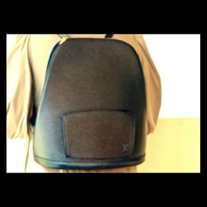 Louis Vuitton Black Epi Leather Gobelins Backpack. Louis Vuitton Black Epi Leather Gobelins Backpack.