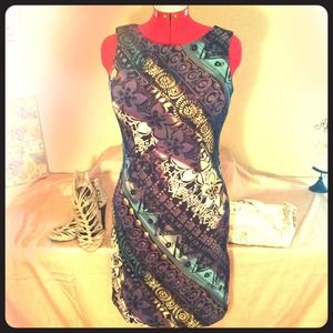 Connected Apparel Dresses & Skirts - Patterned Fitted Dress Connected Apparel Dresses & Skirts - Patterned Fitted Dress