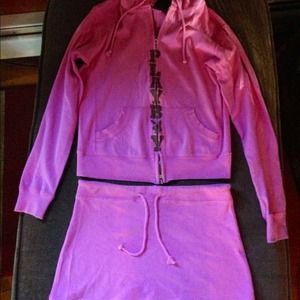 Pink Playboy Hoodie & Skirt Set Pink Playboy Hoodie & Skirt Set