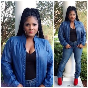 ⬇️REDUCED⬇️Indigo Blue Motorcycle Jacket ⬇️REDUCED⬇️Indigo Blue Motorcycle Jacket
