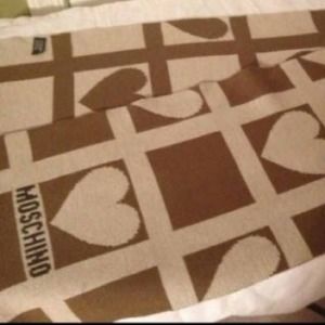 Moschino Heart Scarf Authentic Tan Moschino Heart Scarf Authentic Tan