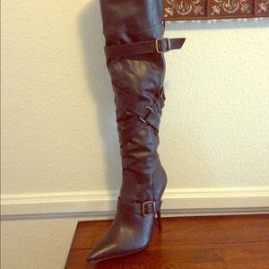 Aldo black over knee boots. Aldo black over knee boots.