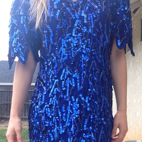 Dresses & Skirts - Gorgeous Beaded + Sequined Silk Holiday Dress 3 Dresses & Skirts - Gorgeous Beaded + Sequined Silk Holiday Dress 3