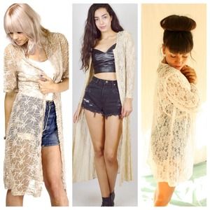 REDUCED! HP 11/17 Vintage Lace Duster Jacket REDUCED! HP 11/17 Vintage Lace Duster Jacket