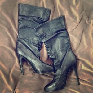 ALDO Black Leather Boots - Size 38 ALDO Black Leather Boots - Size 38