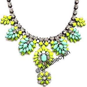 Mint and neon STATEMENT necklace Mint and neon STATEMENT necklace