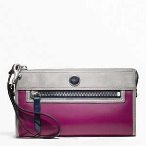 COACH LEATHER COLORBLOCK WALLET COACH LEATHER COLORBLOCK WALLET
