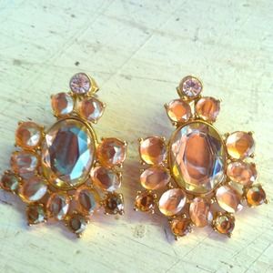 J.crew Chrystal chandelier earrings J.crew Chrystal chandelier earrings