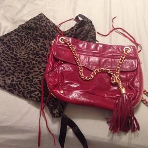 Rebecca Minkoff with dust bag Rebecca Minkoff with dust bag