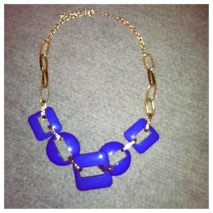 Blue & Gold statement necklace. Blue & Gold statement necklace.