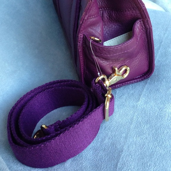 Tory Burch Handbags - Tory Burch Leather Tiny Tory Tote Violet 4 Tory Burch Handbags - Tory Burch Leather Tiny Tory Tote Violet 4