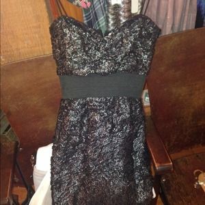 Foley + Corinna Metallic Lace Dress Foley + Corinna Metallic Lace Dress
