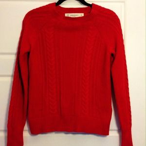 āļøHost Pick!āļøRed Zara Knit Sweater āļøHost Pick!āļøRed Zara Knit Sweater