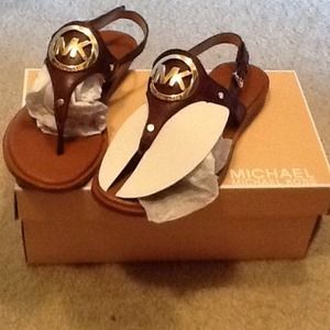 MK brown leather sandals MK brown leather sandals