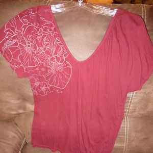 Double v neck top Double v neck top
