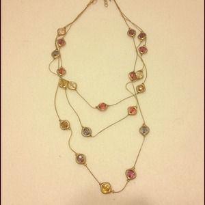 Tiered multicolored necklace Tiered multicolored necklace