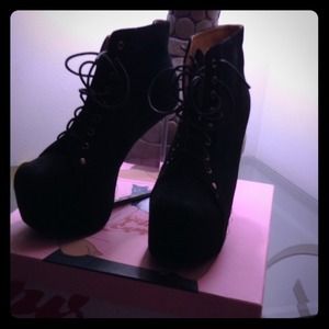Black suede Jeffrey Campbell Black suede Jeffrey Campbell