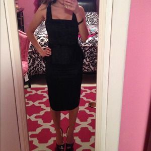 alice + olivia Black Peplum Dress (0) alice + olivia Black Peplum Dress (0)